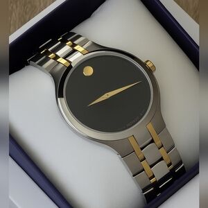 CYBER MONDAY⌚️Men's Movado Swiss Museum Classic Two-Tone Watch Christmas⌚️